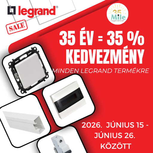 LEGRAND - 35 év = 35% kedvezmény